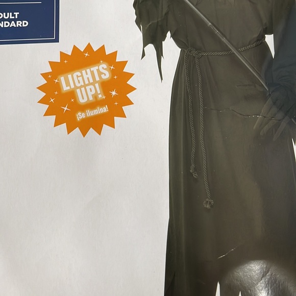 Glaring Reaper Light Up Adult Costume! New! - Picture 3 of 6